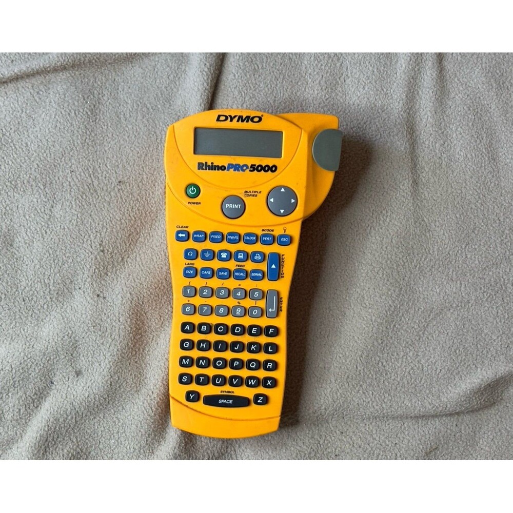 DYMO RhinoPRO 5000 Industrial Label Maker Works No Power Adapter FOR PARTS AS IS